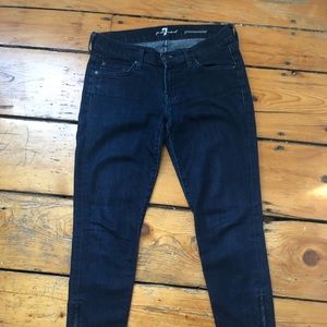 7 for All ManKind dark denim skinny jean